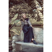 Coco Blanc Black/Cream Striped Cardigan