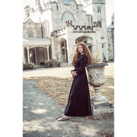 Coco Blanc Black Velour Maxi Dress