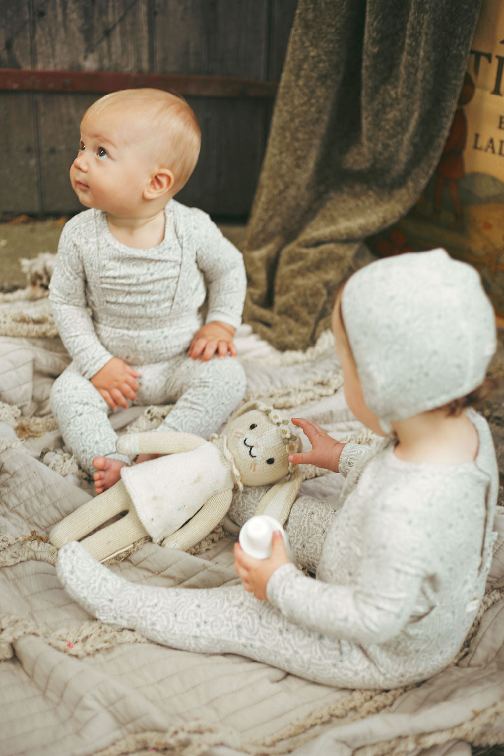 Ladida Layette Teal Liana Suspender Set