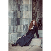 Coco Blanc Black Taffeta Skirt