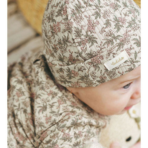 Ladida Layette Mauve Garden Romper + Hat + Blanket