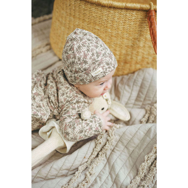 Ladida Layette Mauve Garden Romper + Hat + Blanket