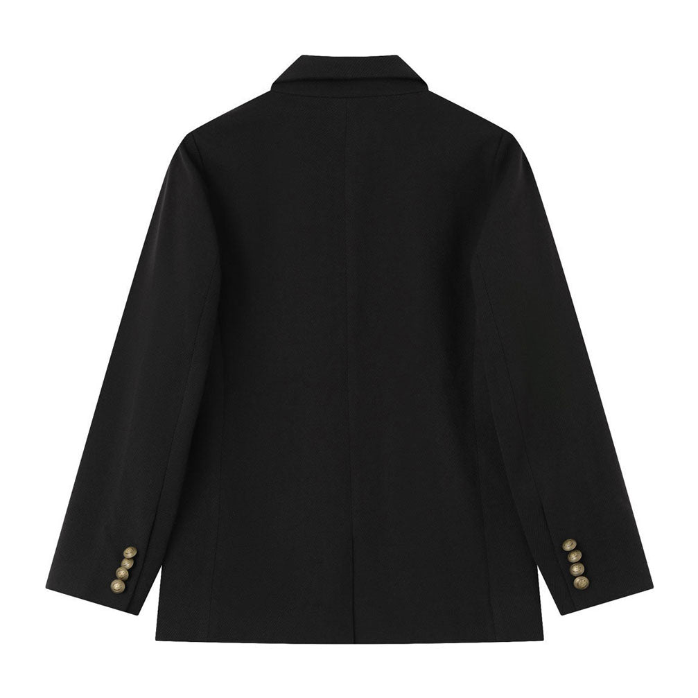 Coco Blanc Black Woven Blazer