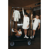 L by Ladida Cream Stiched Grandpa Shirt