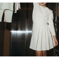L by Ladida Cream Stiched Skirt