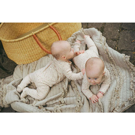 Ladida Layette Mauve Liana Romper + Bonnet