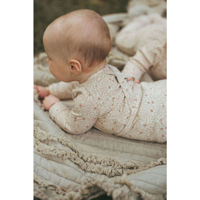 Ladida Layette Mauve Liana Romper + Bonnet
