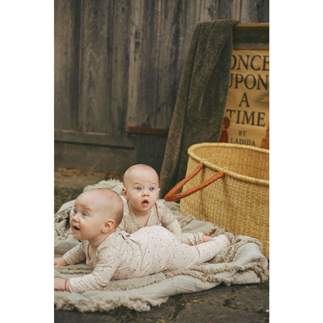 Ladida Layette Mauve Liana Romper + Bonnet + Blanket