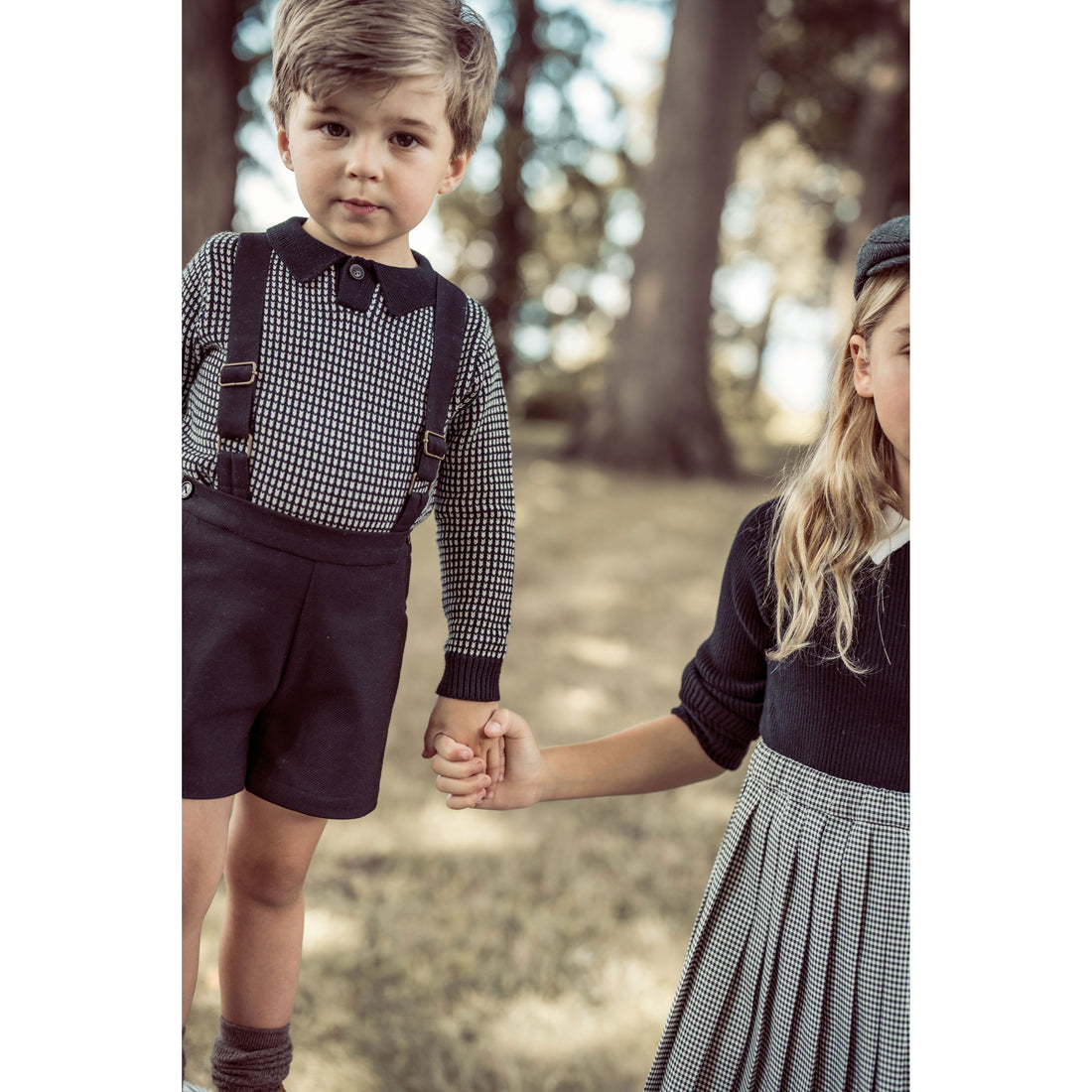 Coco Blanc Black/White Collared Sweater