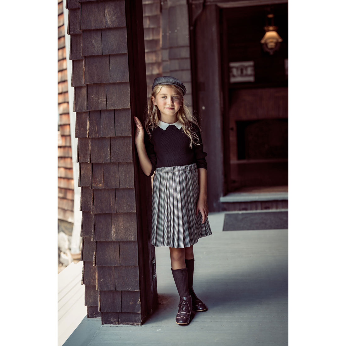 Coco Blanc Black Collared Sweater