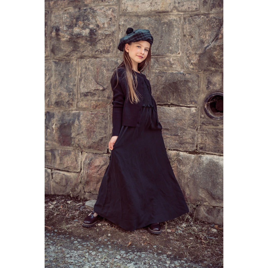 Coco Blanc Black Ribbed Cardigan