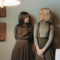 L by Ladida Olive Marl Scalloped Sweater