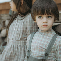 L by Ladida Taupe Plaid Turtleneck