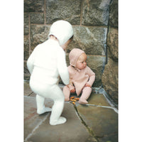 Coco Blanc Mauve Knit Baby Set with Bonnet
