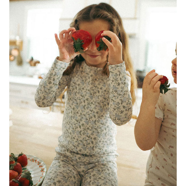 Ladida Layette Blue Garden Pajamas