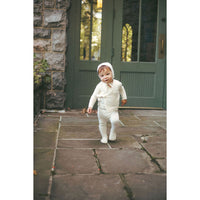 Coco Blanc Cream Knit Baby Set with Bonnet