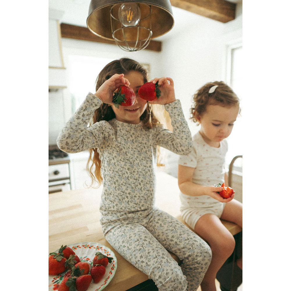 Ladida Layette Blue Garden Pajamas