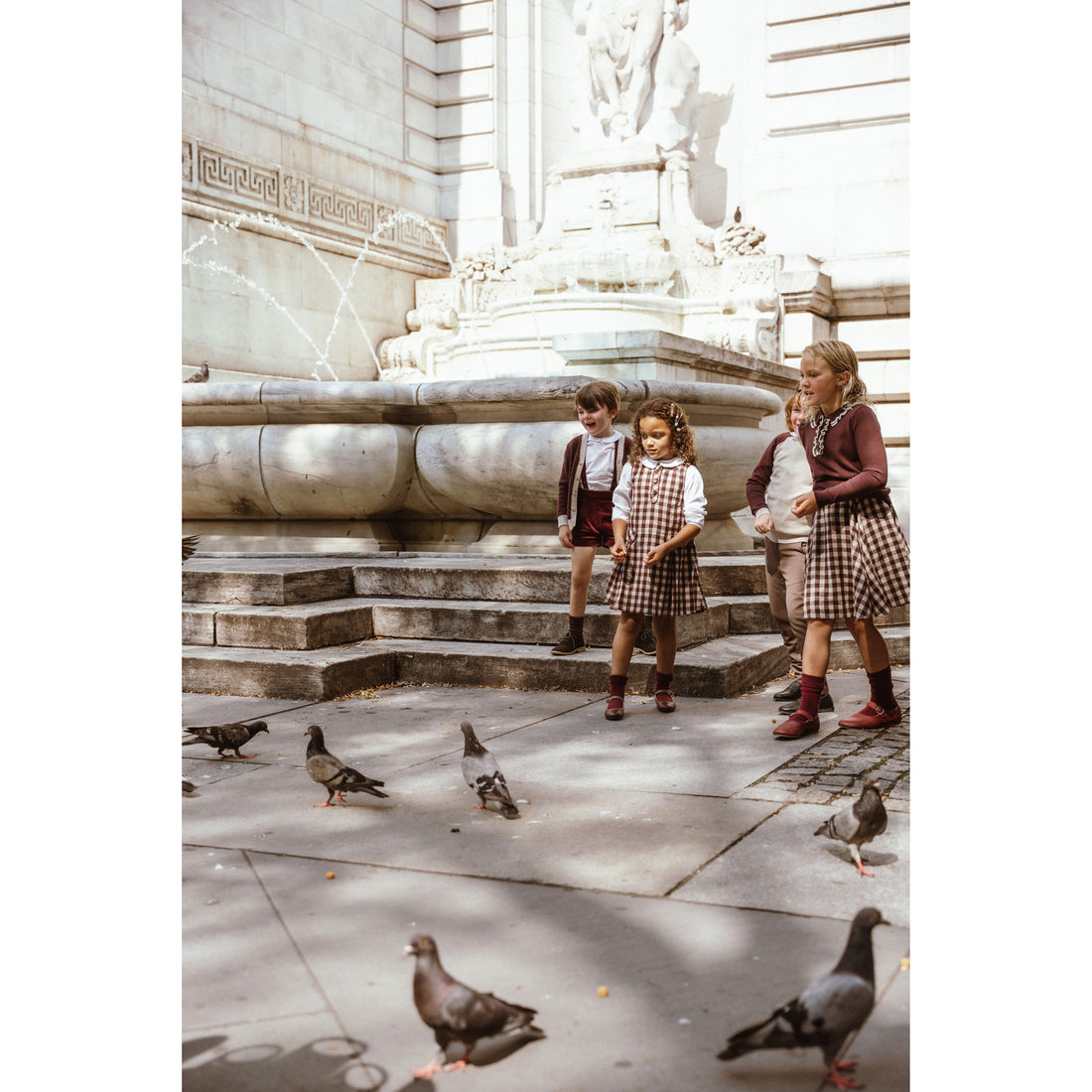 Coco Blanc Burgundy Circle Skirt