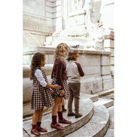 Coco Blanc Burgundy Gingham Jumper