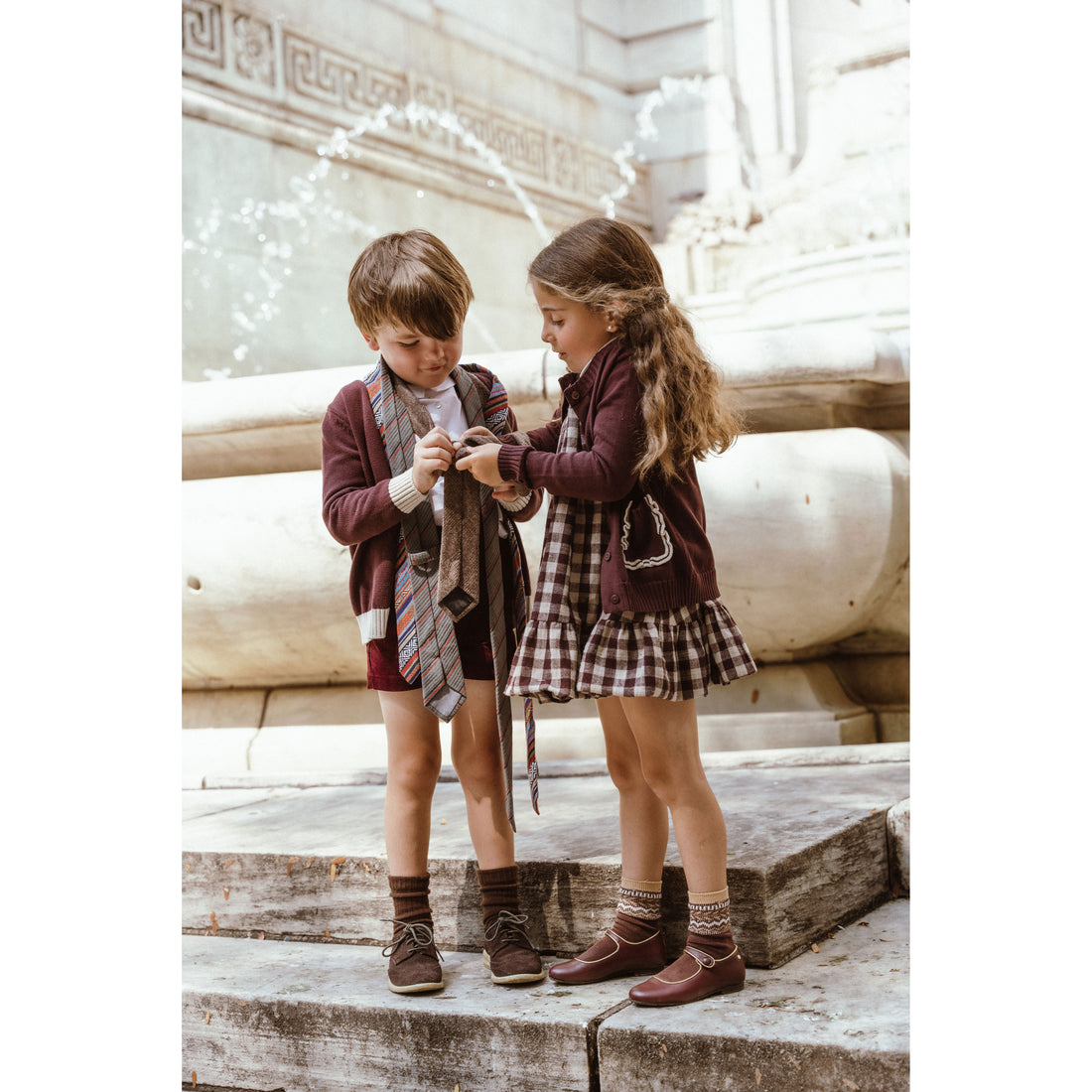Coco Blanc Burgundy Cardigan