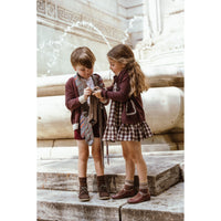 Coco Blanc Burgundy Cardigan