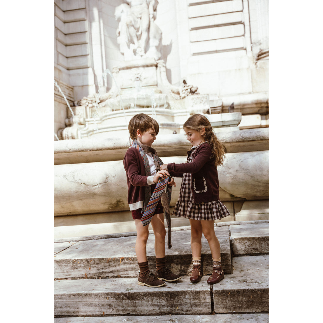 Coco Blanc Burgundy Cardigan