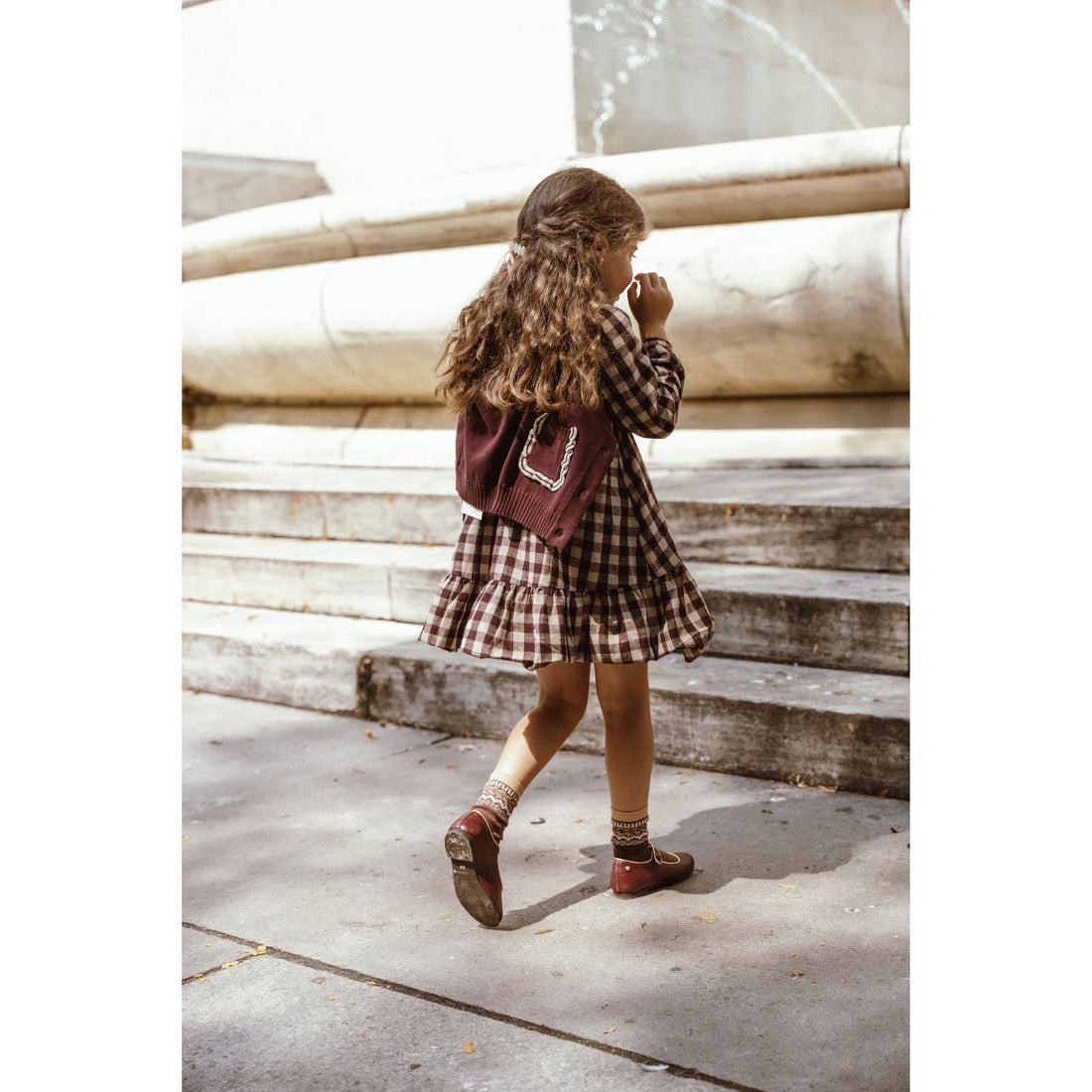 Coco Blanc Burgundy Cardigan
