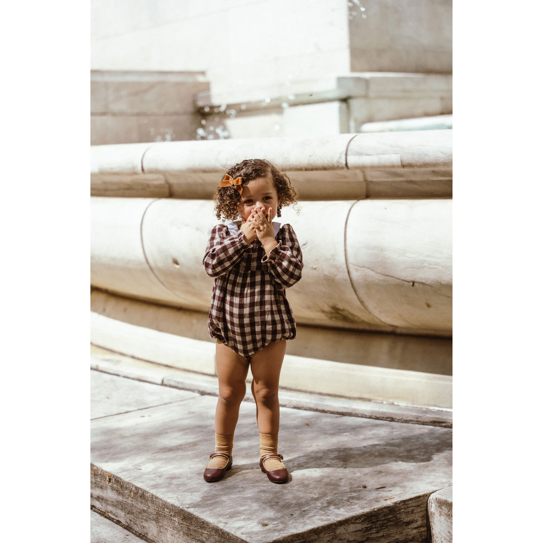 Coco Blanc Burgundy Romper