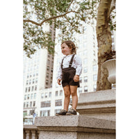 Coco Blanc Black Suspender Overalls