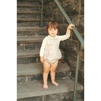 Coco Blanc Oat Scalloped Romper