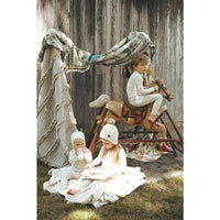 Ladida Layette Blue Tiny Bud Romper + Bonnet