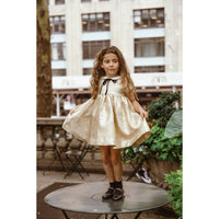 Coco Blanc Gold Jaquard Dress