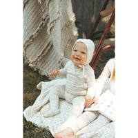 Ladida Layette Blue Tiny Bud Romper + Bonnet