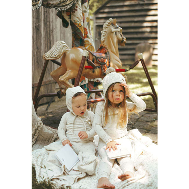 Ladida Layette Blush Tiny Bud Pajama Set