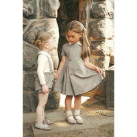 Coco Blanc Short Sleeve Double Collar Dress