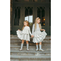 Coco Blanc Light Grey Scalloped Skirt