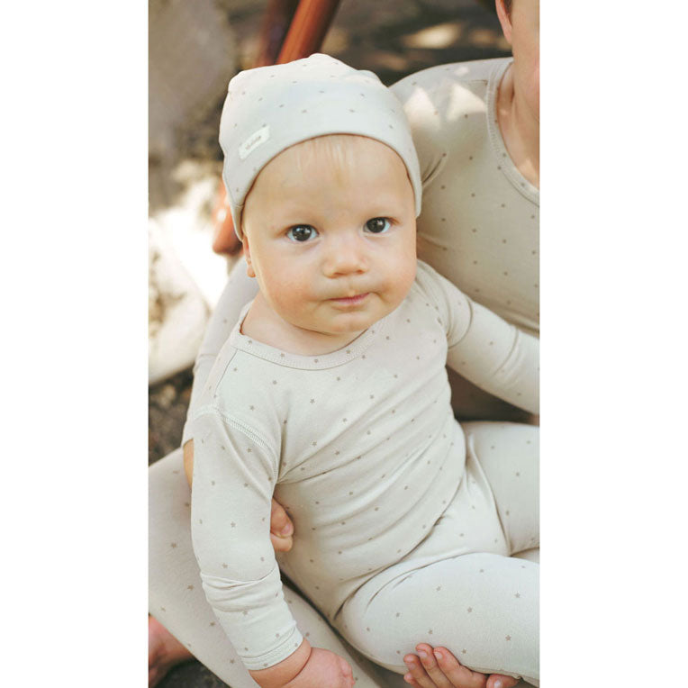 Ladida Layette Sand Star Romper + Hat + Blanket