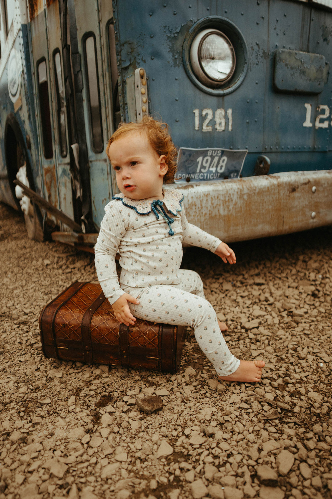 Ladida Layette Pink Grid Pajamas