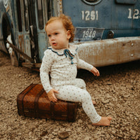 Ladida Layette Pink Grid Pajamas