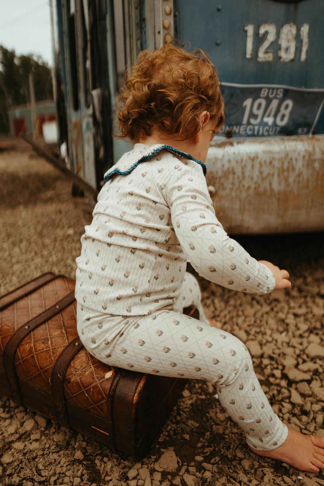 Ladida Layette Pink Grid Pajamas