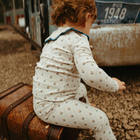 Ladida Layette Pink Grid Pajamas