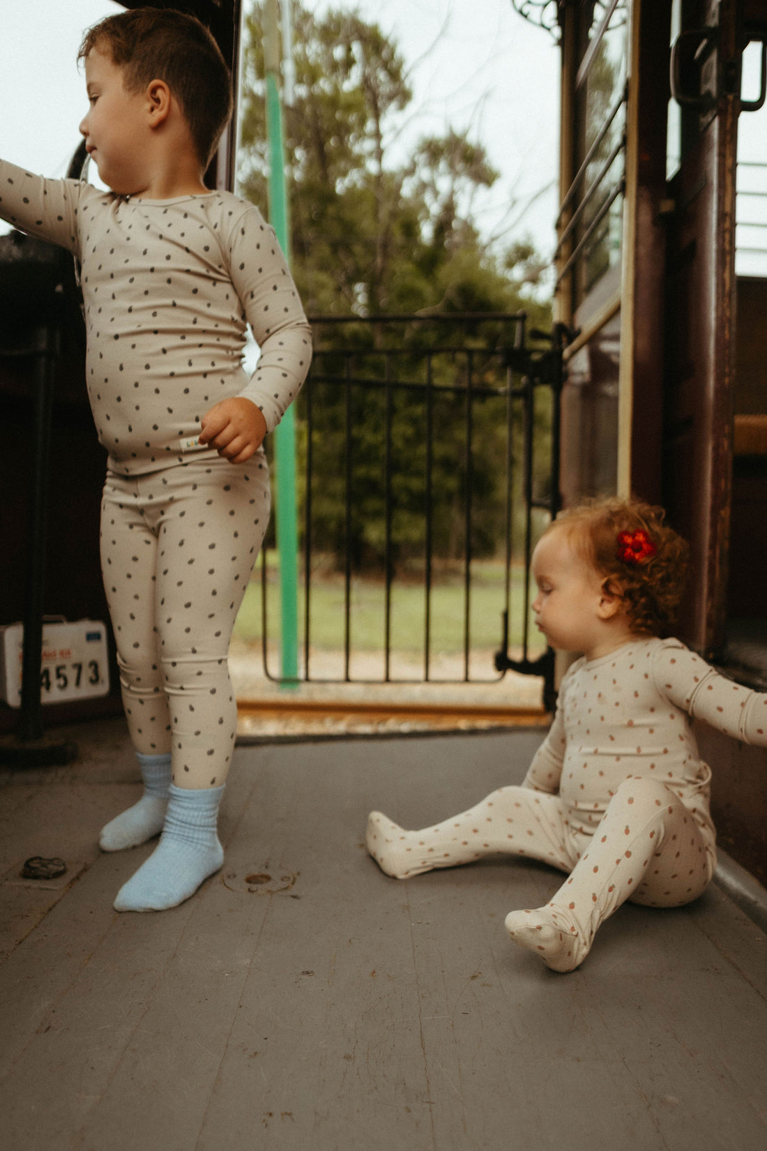 Ladida Layette Red Berry Footies