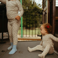 Ladida Layette Red Berry Footies