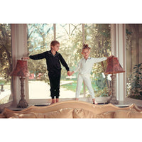 Coco Blanc Cream With Black Velour Pajama
