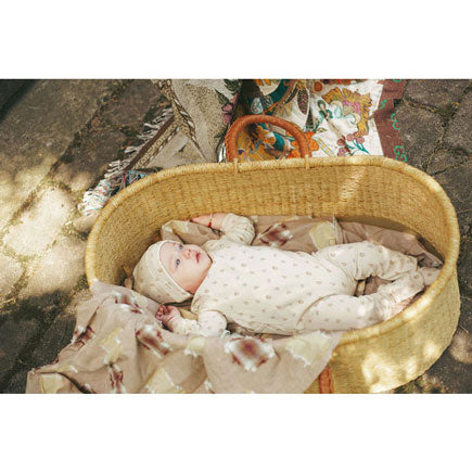 Ladida Layette Sketched Pears Romper + Hat + Blanket