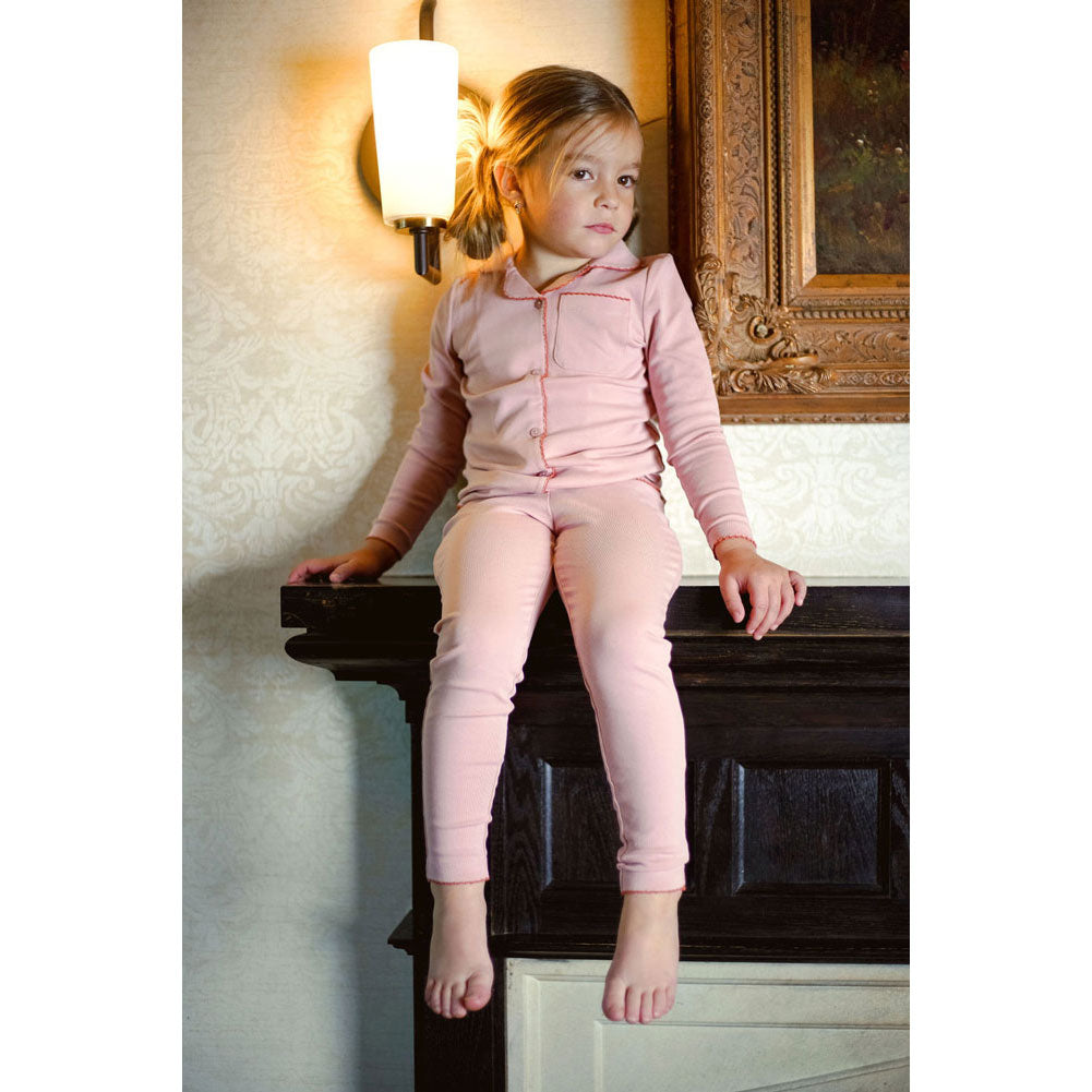 Coco Blanc Smoky Rose Cotton Grandpa Pjs