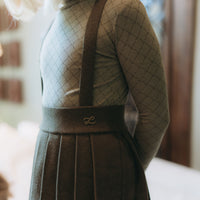 L by Ladida Olive Logo Print Turtleneck