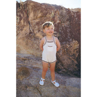 Coco Blanc Cream Crochet Romper