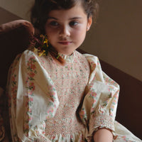 Bonjour Flower Print Handsmock Dress