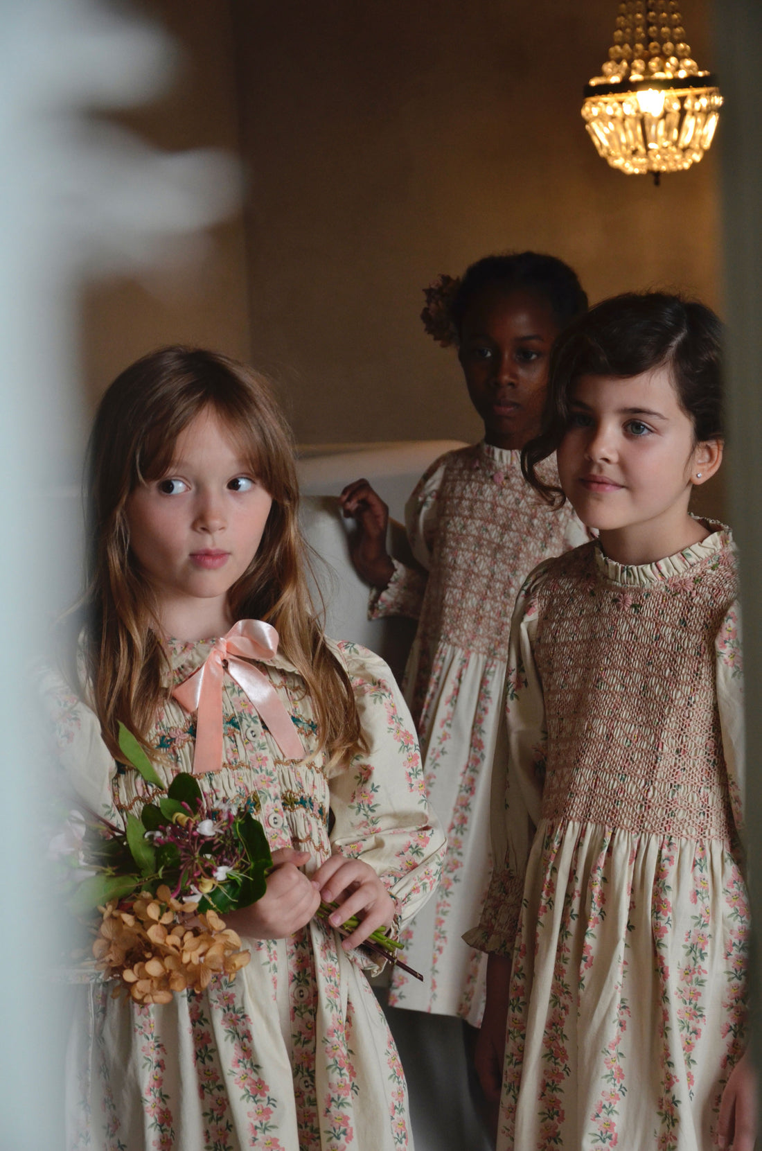 Bonjour Flower Print Handsmock Dress